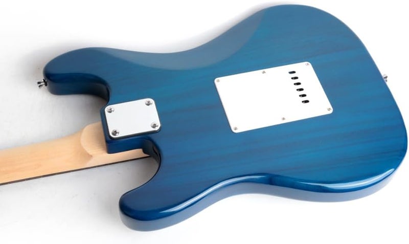 demusea DST-30 Full Size Electric Guitar Beginner Starter Practic With Gig bag And Strap (DST-30, Blue) - Image 4